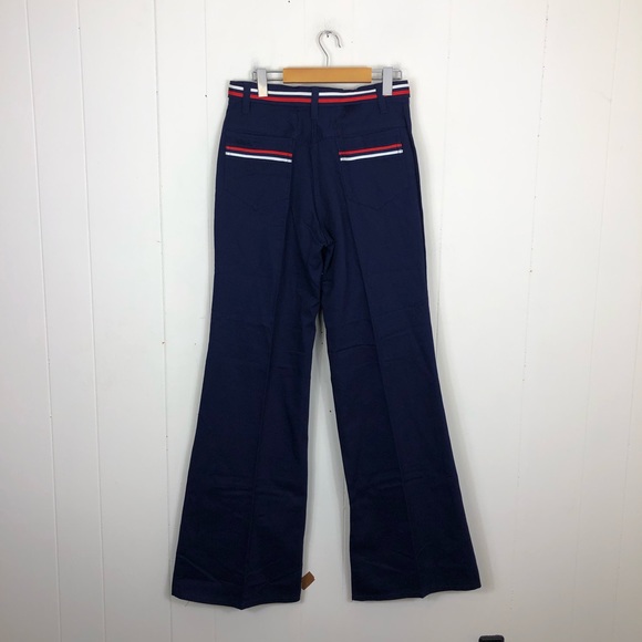 Deadstock 1970s Rebel High Waisted Flared Trousers Sz 32 - Picture 14 of 15